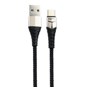 کابل تبدیل USB به USB-C تسکو مدل TCC186 طول 1 متر | مشکی | گارانتی 12 ماهه توسن سیستم